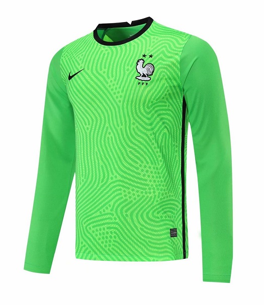 AAA Quality France 21/22 GK Green Long Soccer Jersey